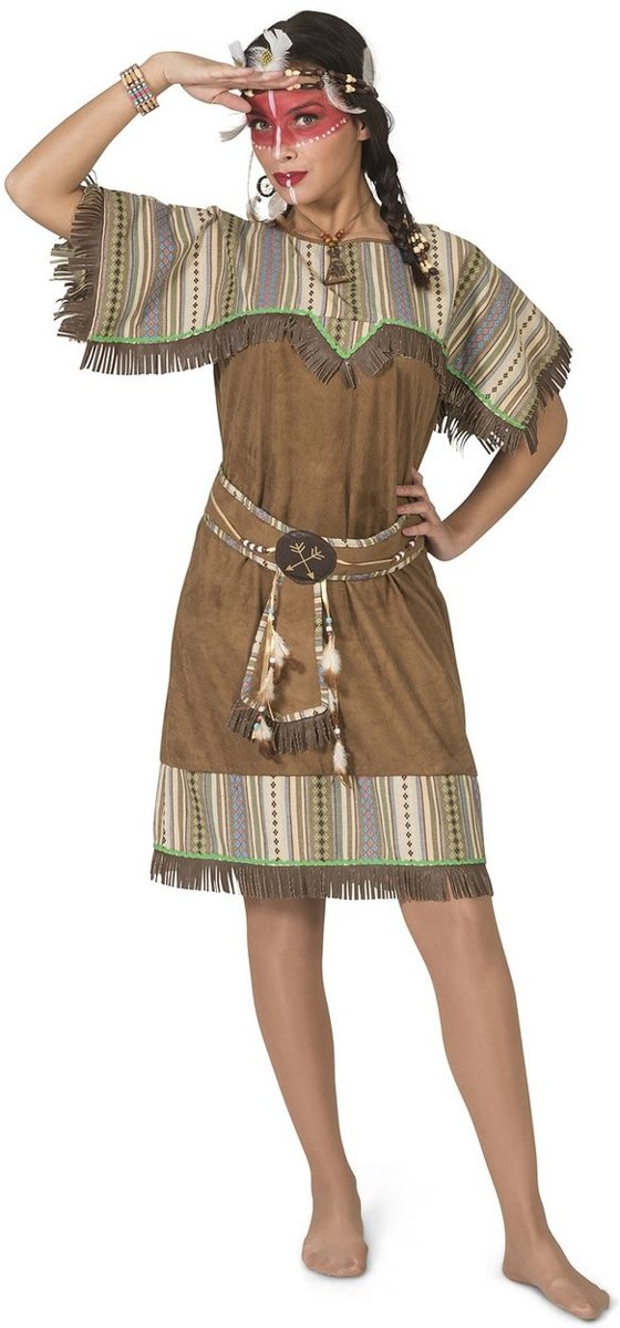 Indiaan Kostuum | Wappo Indiaan Wilde Westen Amerika | Vrouw | Maat 44-46 | Carnaval kostuum | Verkleedkleding